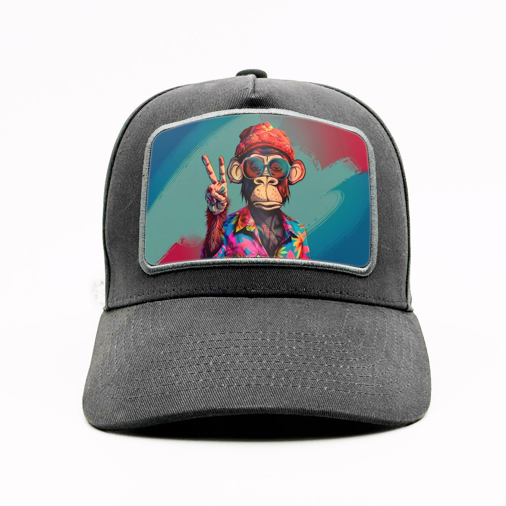 Unbothered Monkey - Peace Sign on the Granit Cotton Classic