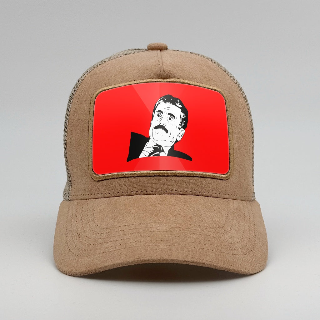 Wow! Seriously? - Meme Shock on the Timmer Suede Trucker