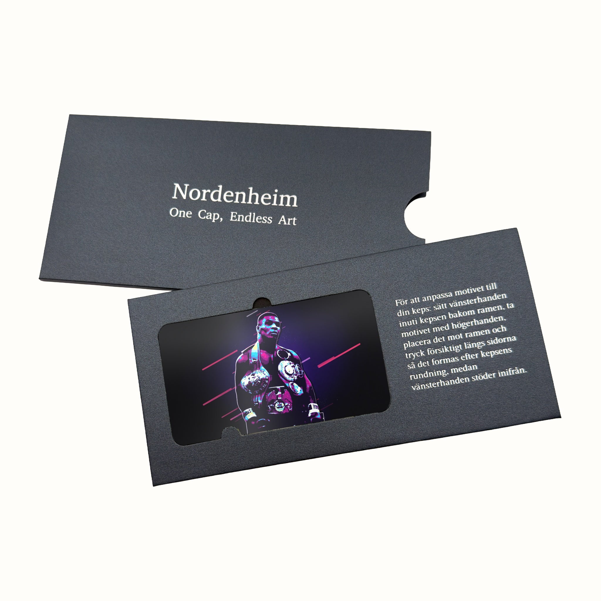 Mike Tyson - Neon Champion Art Plate in its Nordenheim sleeve