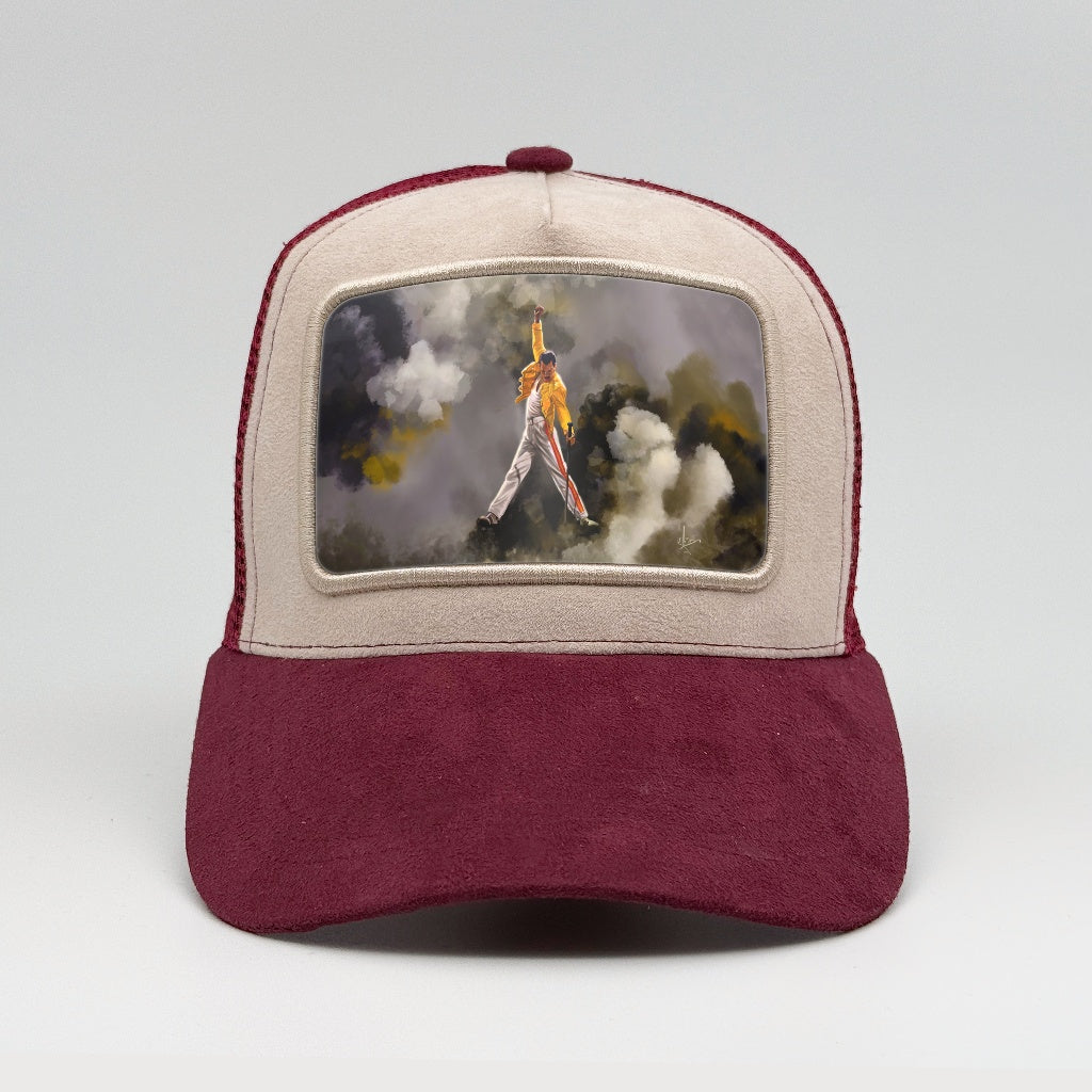 Freddie Mercury - Rock Legend on the Faluröd Suede Trucker