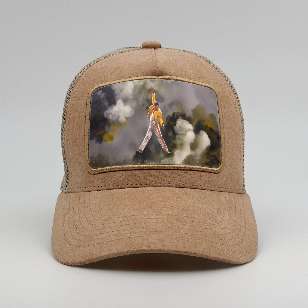 Freddie Mercury - Rock Legend on the Timmer Suede Trucker
