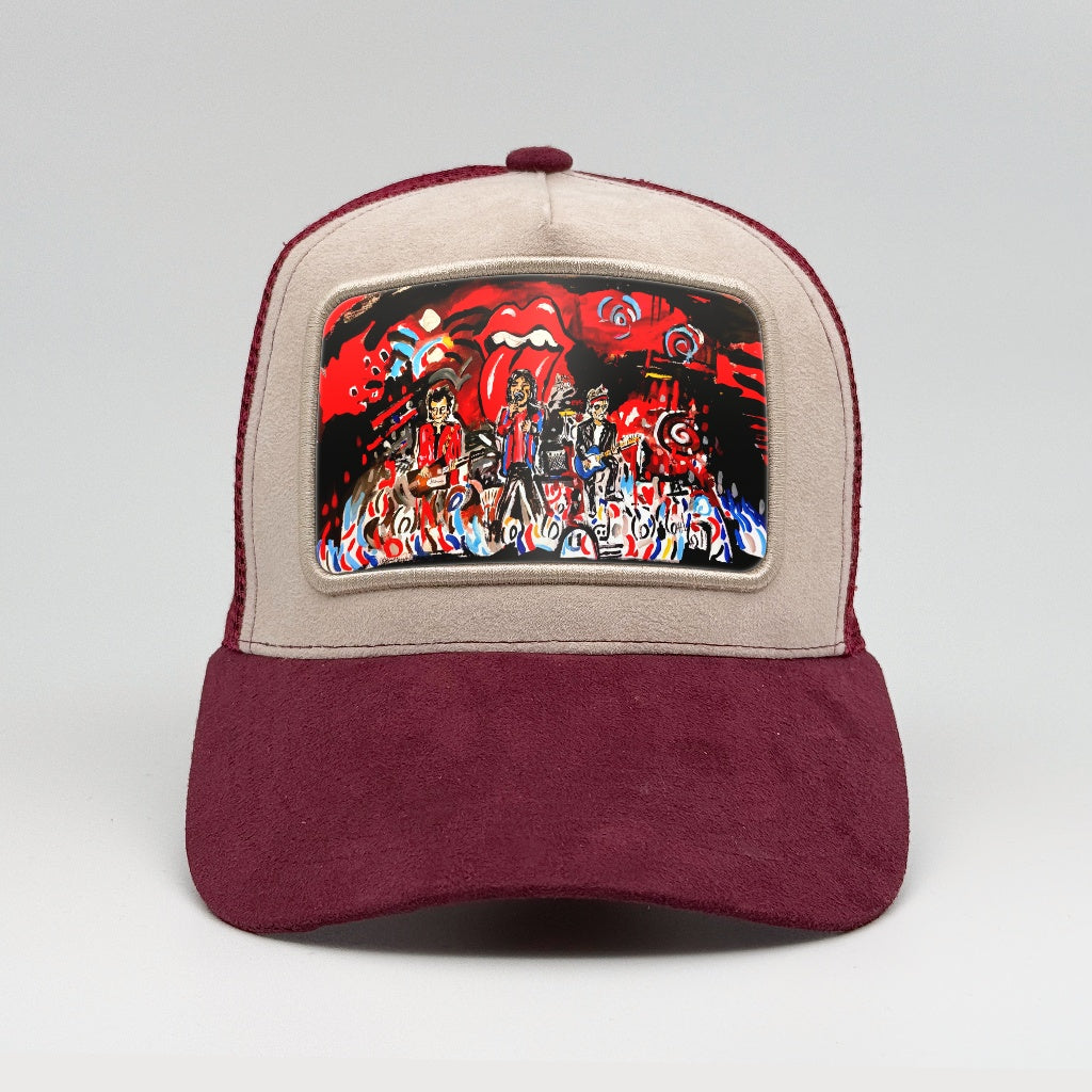 Start me up graffiti on the Faluröd Suede Trucker