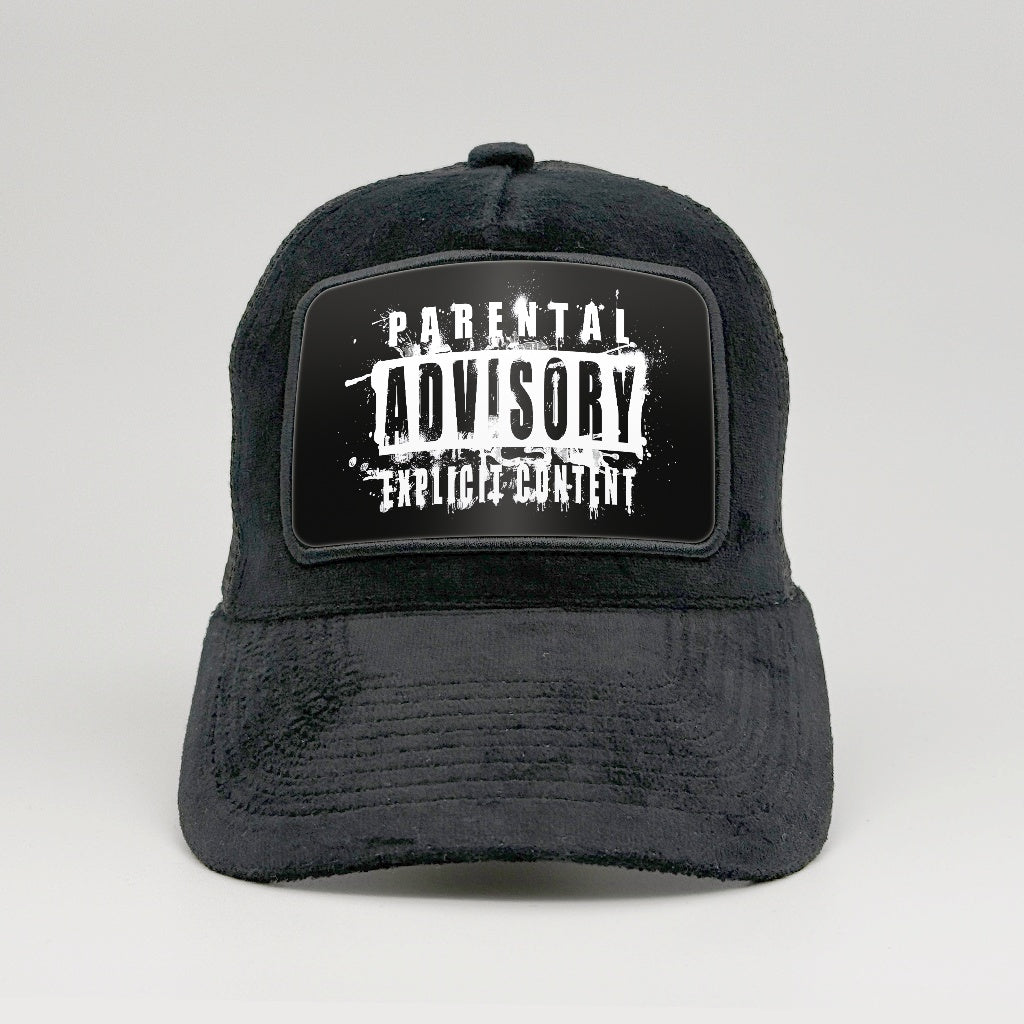 Parental Advisory on the Midnatt Velvet Trucker