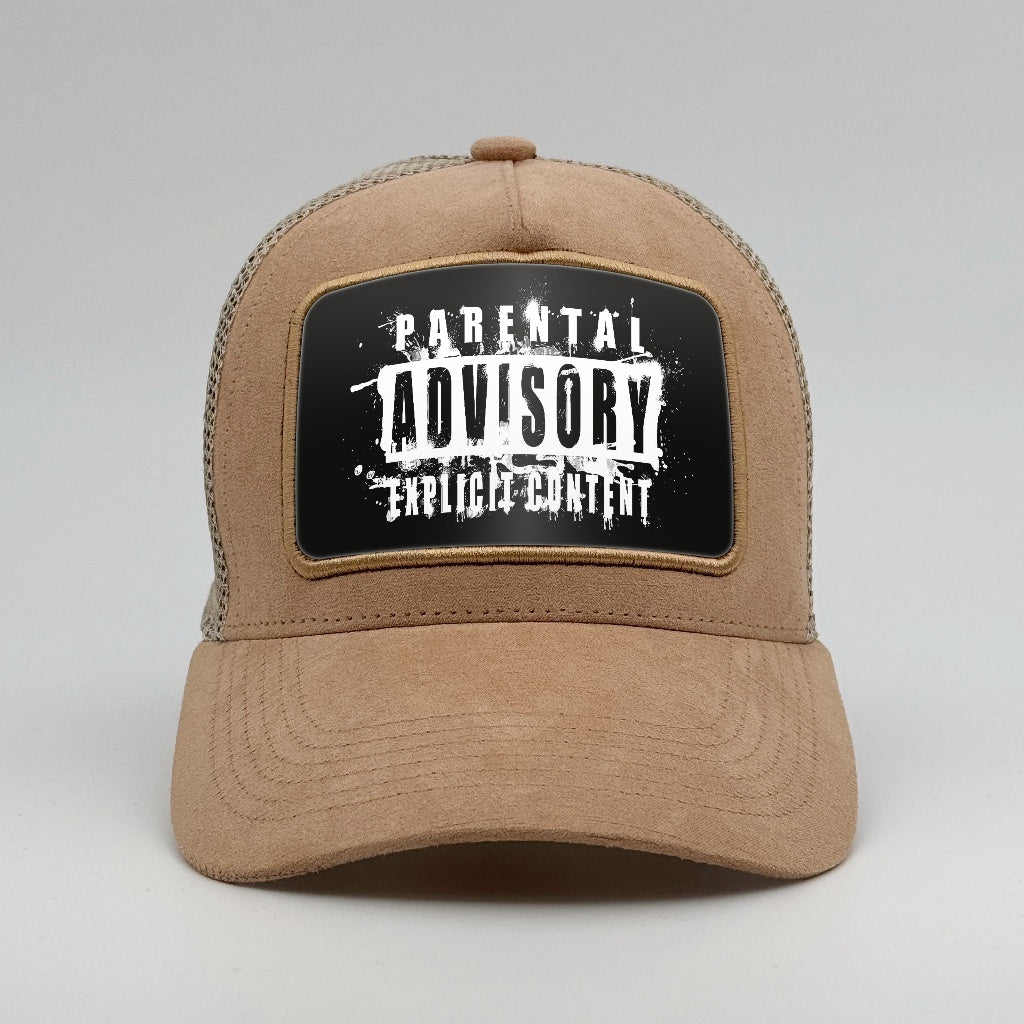 Parental Advisory on the Timmer Suede Trucker