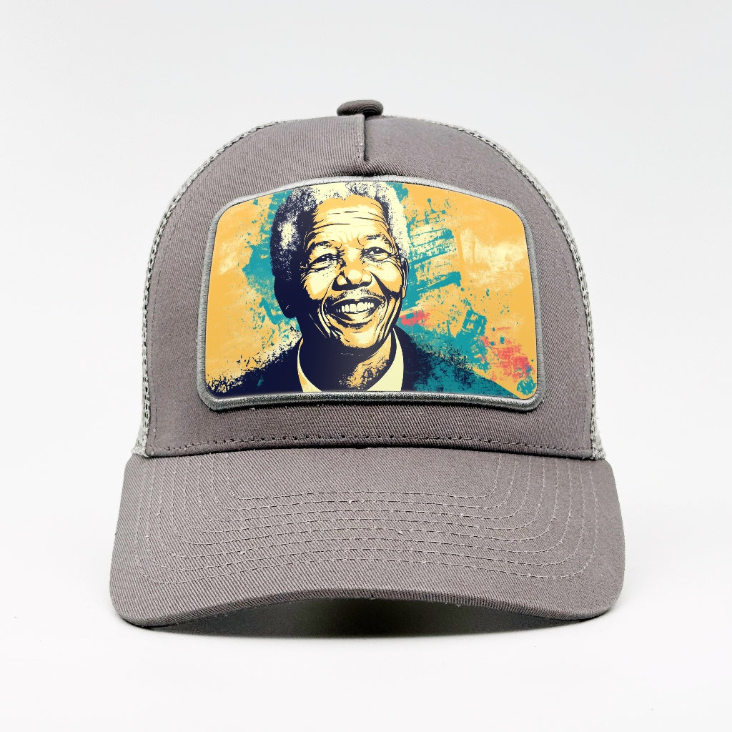 Nelson Mandela on the Aska Cotton Trucker