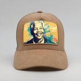 Nelson Mandela on the Timmer Suede Trucker