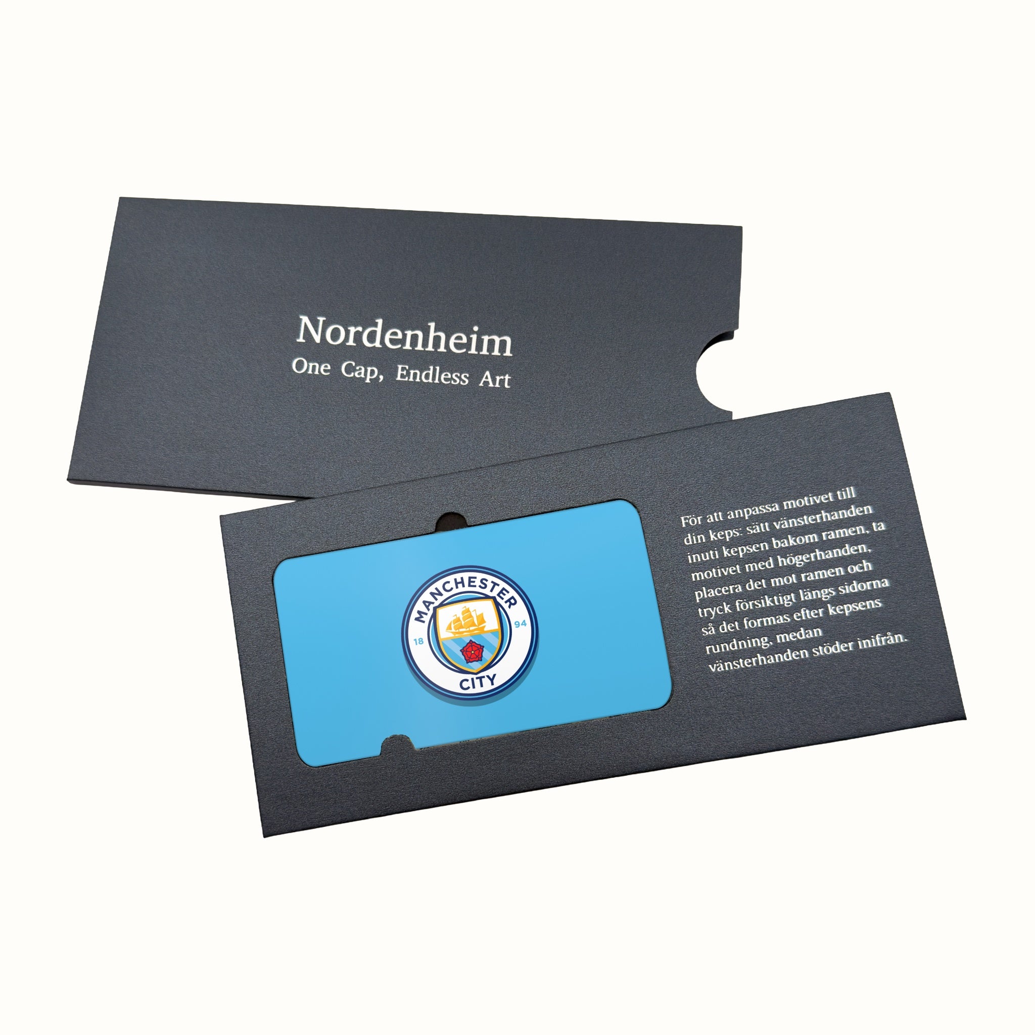 Manchester City FC Art Plate in its Nordenheim sleeve