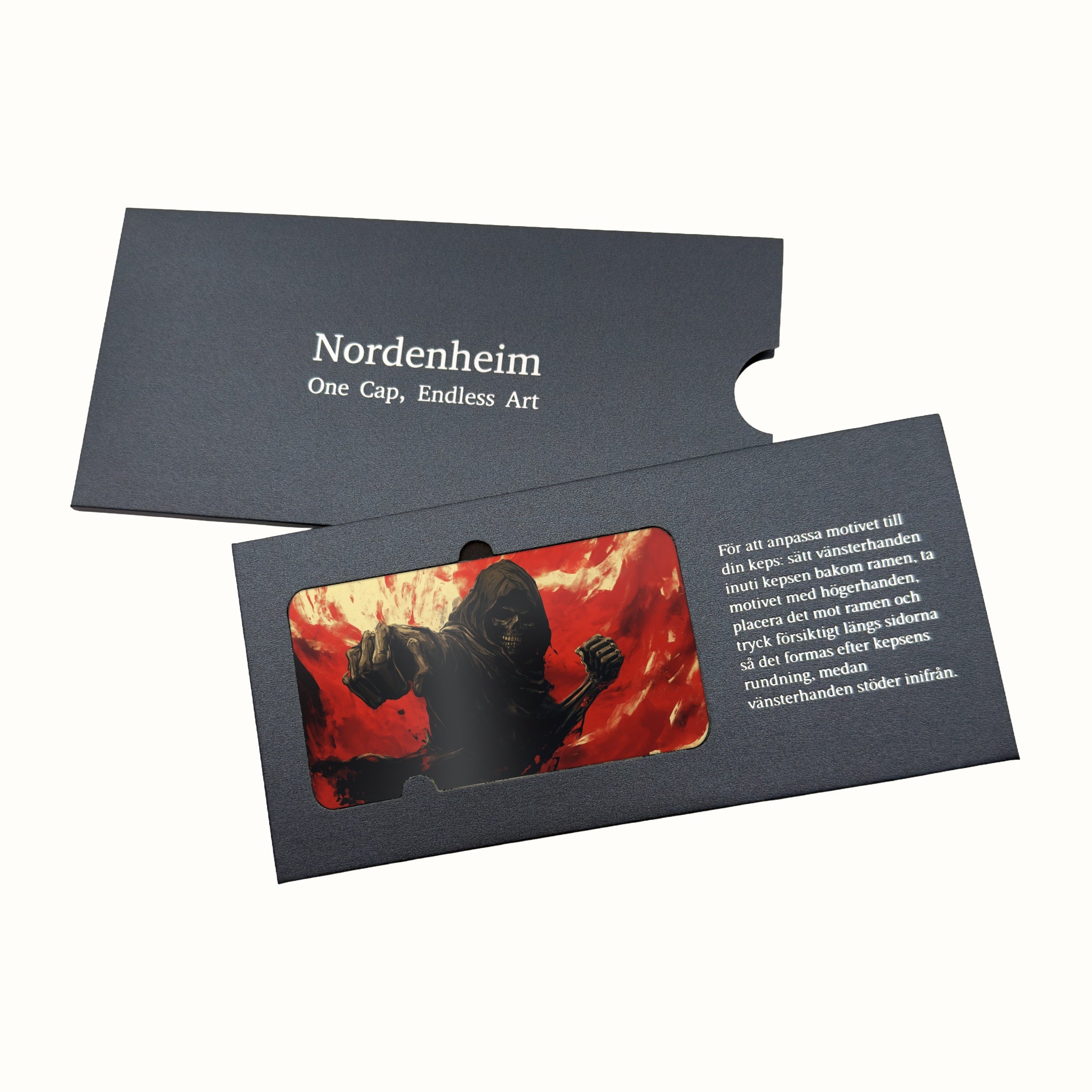 Punching reaper Art Plate in its Nordenheim sleeve