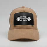 No Pain, No Gain on the Timmer Suede Trucker