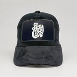 "Stay Cool" on the Midnatt Velvet Trucker