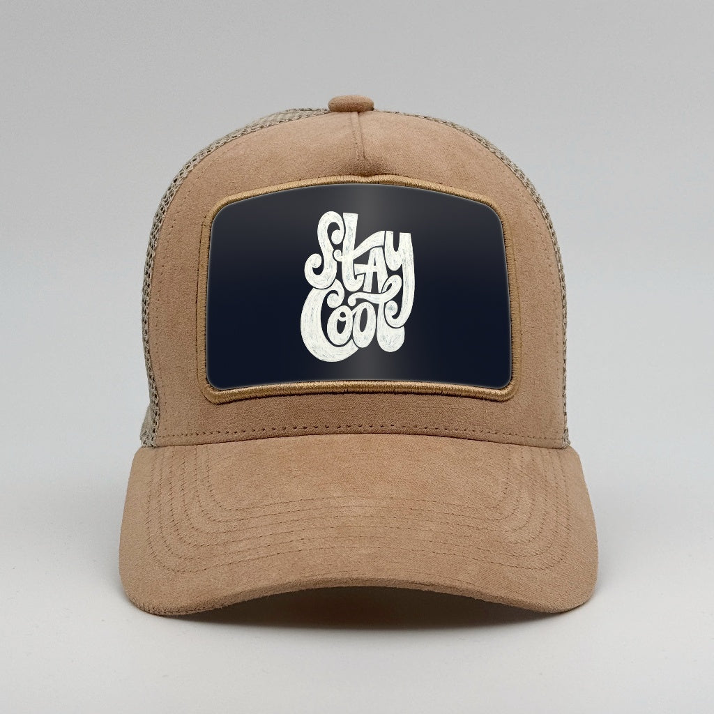 "Stay Cool" on the Timmer Suede Trucker