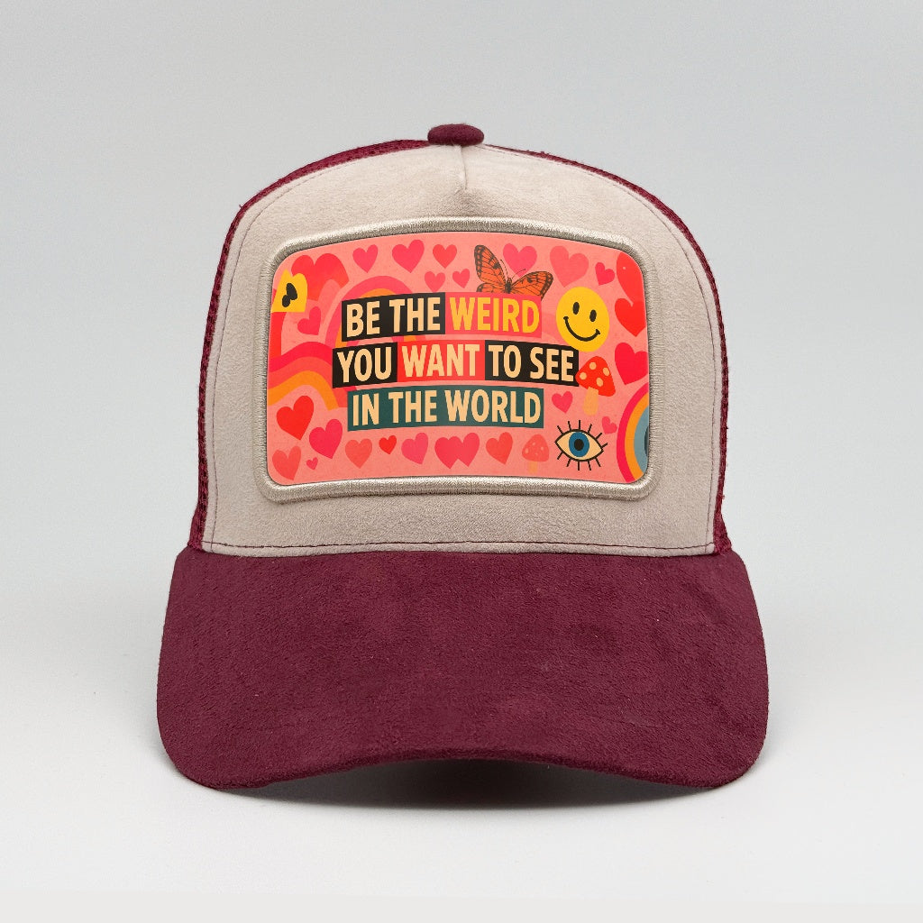 "Be the Weird You Want to See" on the Faluröd Suede Trucker