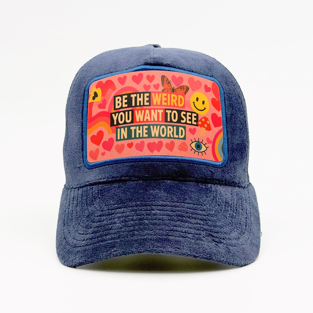 "Be the Weird You Want to See" on the Fjord Velvet Trucker
