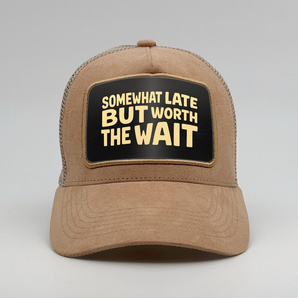 "Somewhat Late, But Worth the Wait" on the Timmer Suede Trucker