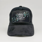"Whatever you are, be a good one" - Abraham Lincoln on the Midnatt Velvet Trucker