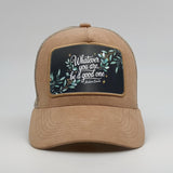 "Whatever you are, be a good one" - Abraham Lincoln on the Timmer Suede Trucker