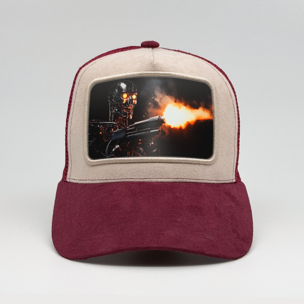 Terminator Blaze of Fury on the Faluröd Suede Trucker