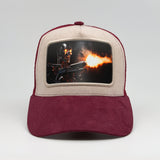 Terminator Blaze of Fury on the Faluröd Suede Trucker