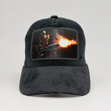 Terminator Blaze of Fury on the Midnatt Velvet Trucker