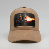 Terminator Blaze of Fury on the Timmer Suede Trucker