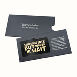 "Somewhat Late, But Worth the Wait" Art Plate in its Nordenheim sleeve