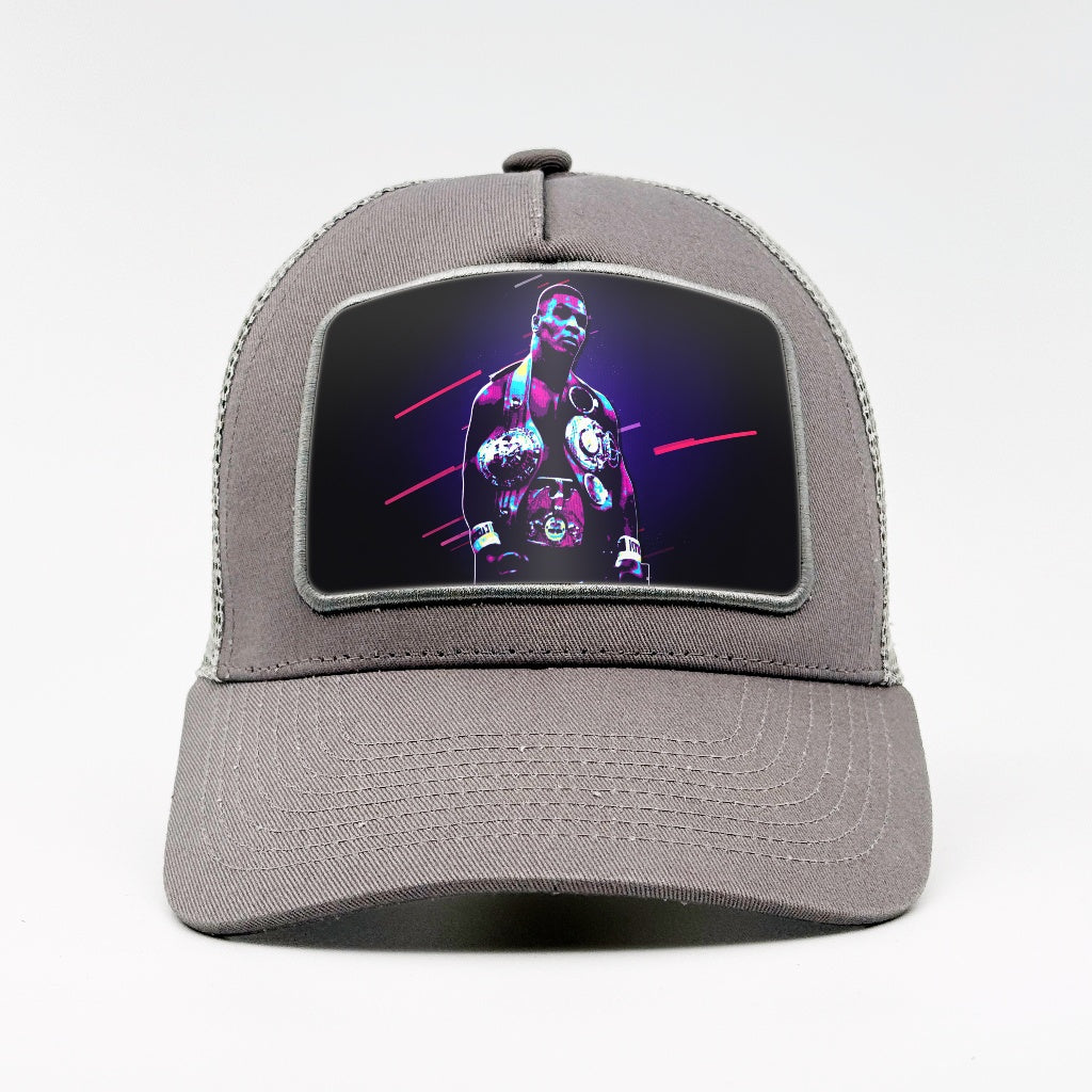 Mike Tyson - Neon Champion on the Aska Cotton Trucker