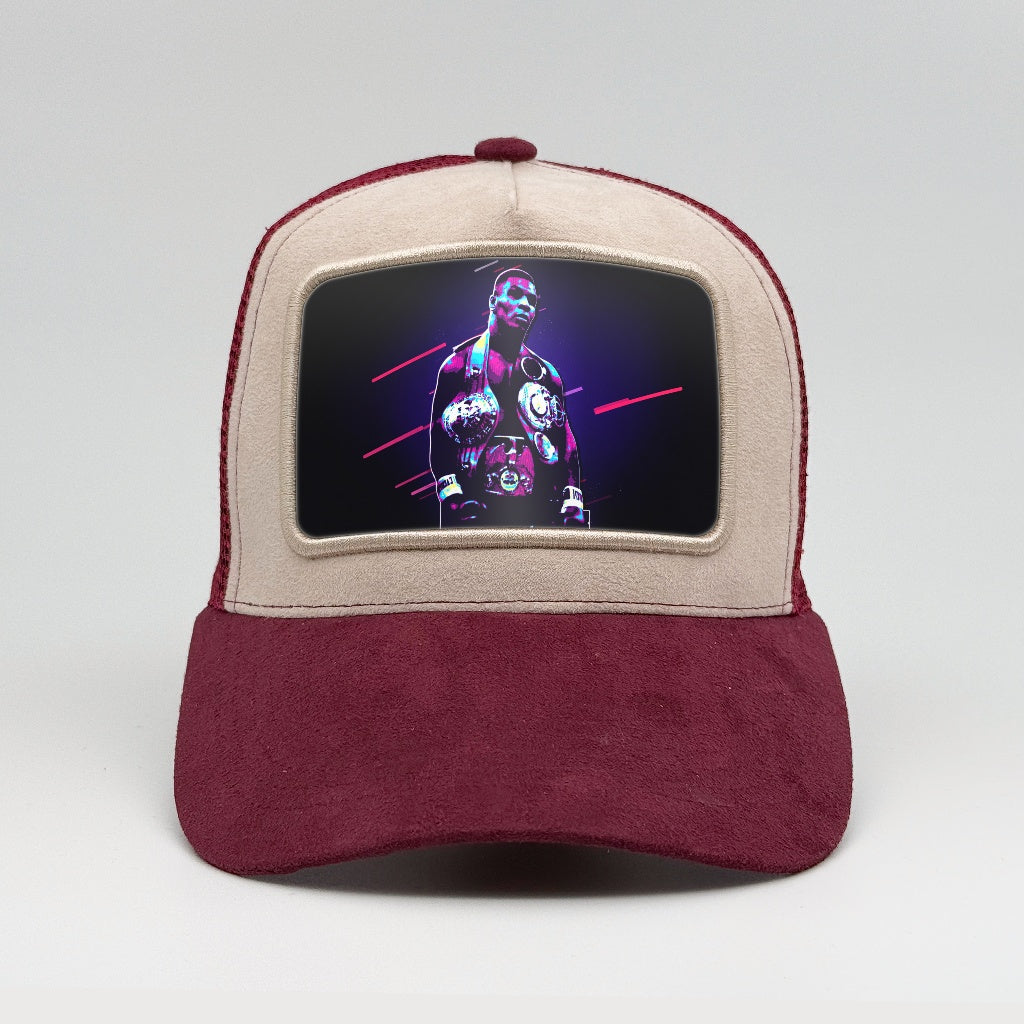 Mike Tyson - Neon Champion on the Faluröd Suede Trucker