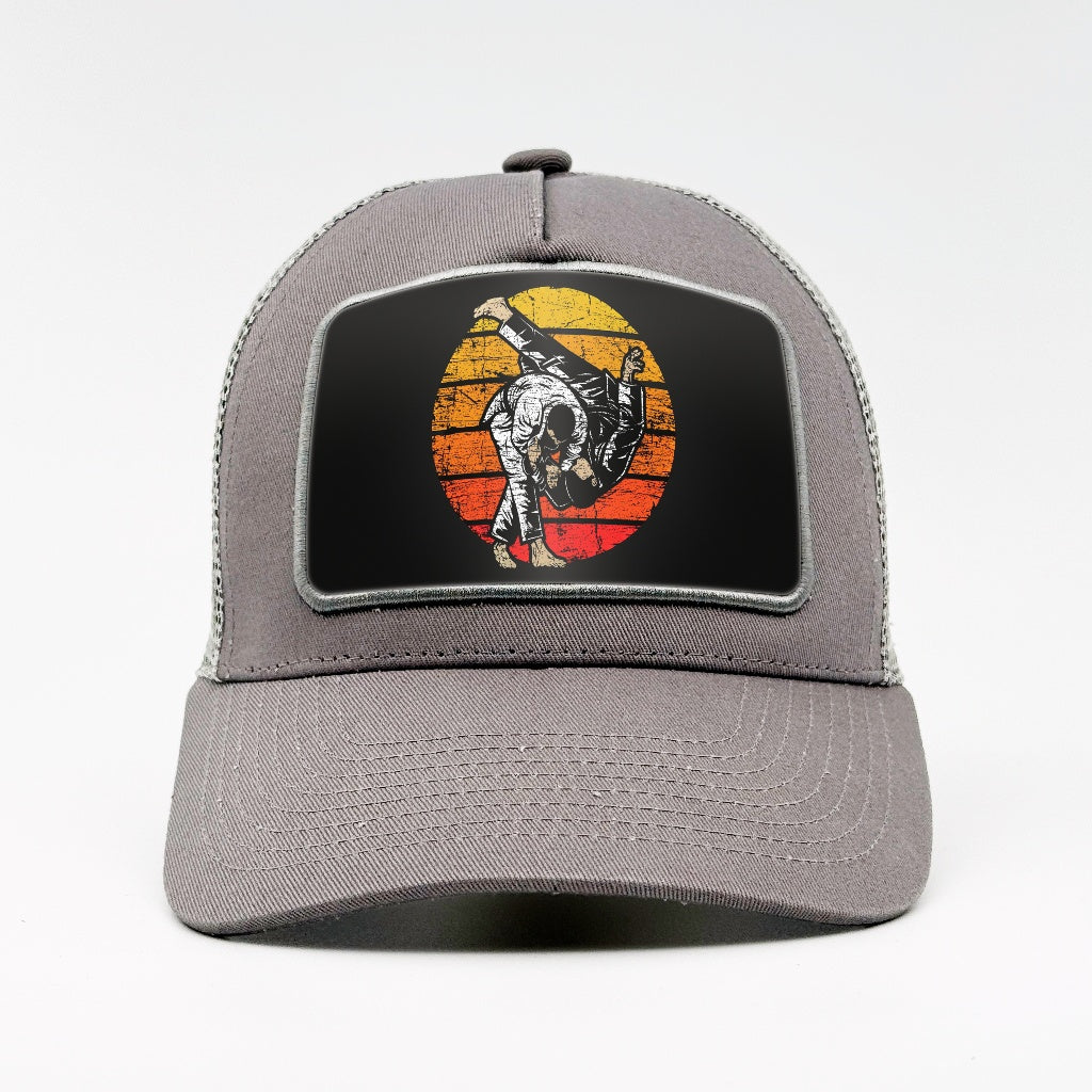 Dynamic Judo Exchange on the Aska Cotton Trucker