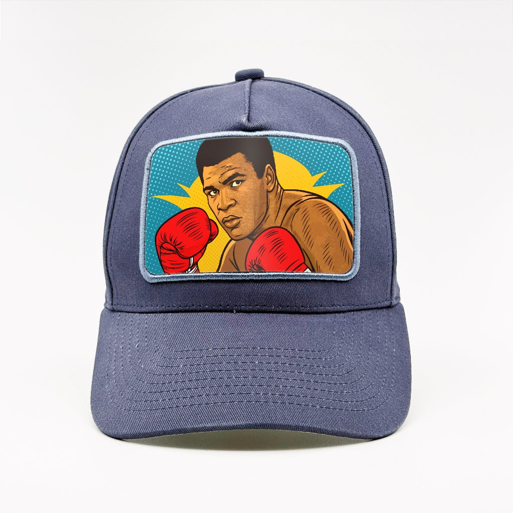 Muhammed Ali - Pop Art Style on the Marinblå Cotton Classic