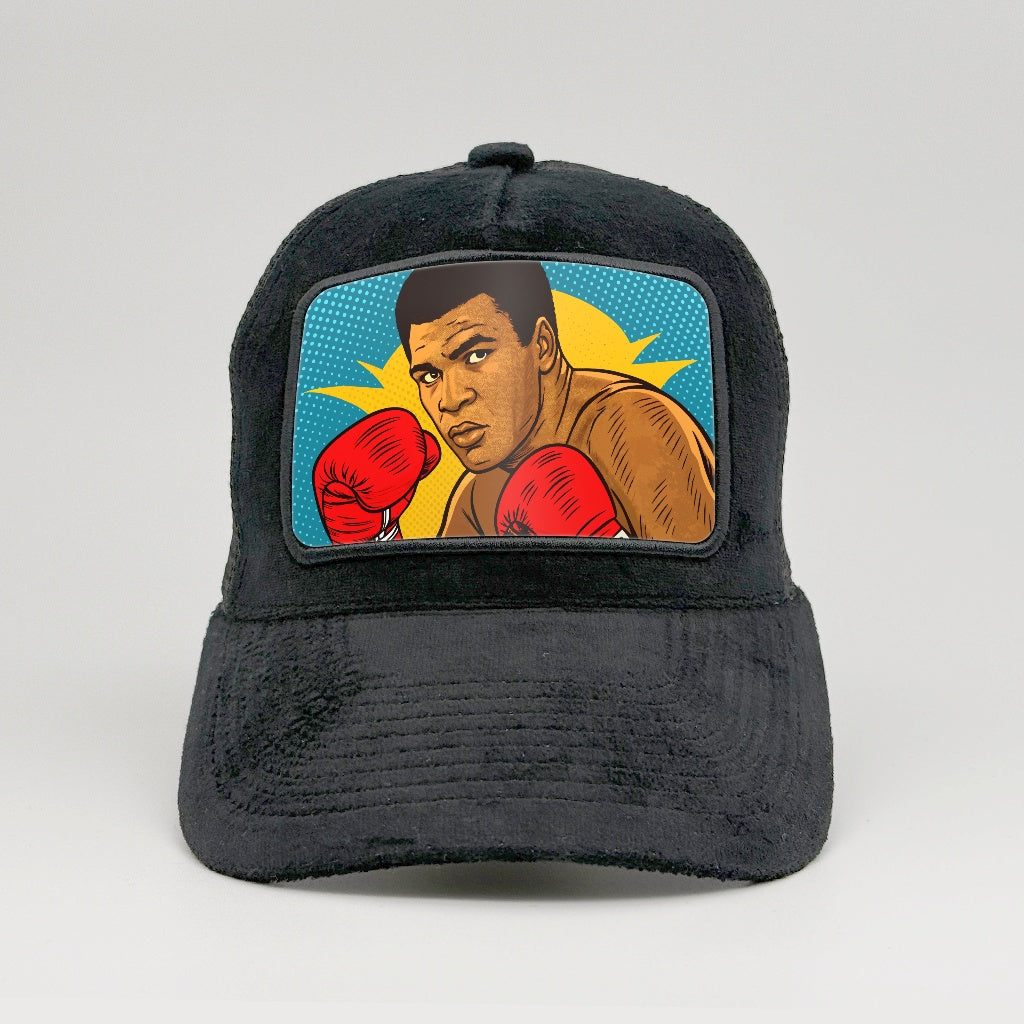Muhammed Ali - Pop Art Style on the Midnatt Velvet Trucker