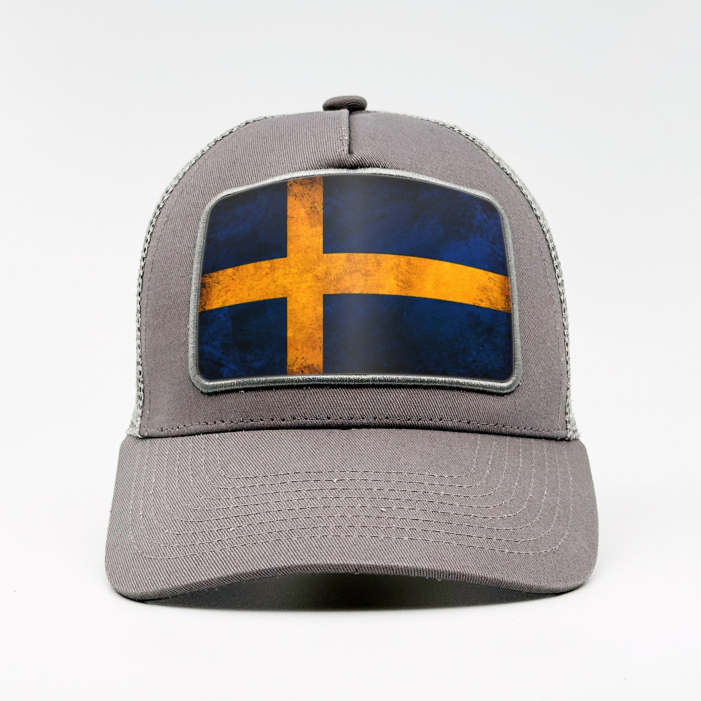Swedish Flag - Rugged Resilience on the Aska Cotton Trucker