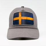 Swedish Flag - Rugged Resilience on the Aska Cotton Trucker