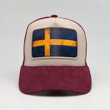 Swedish Flag - Rugged Resilience on the Faluröd Suede Trucker