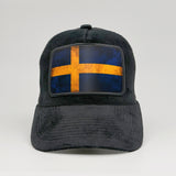 Swedish Flag - Rugged Resilience on the Midnatt Velvet Trucker