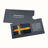Swedish Flag - Rugged Resilience Art Plate in its Nordenheim sleeve