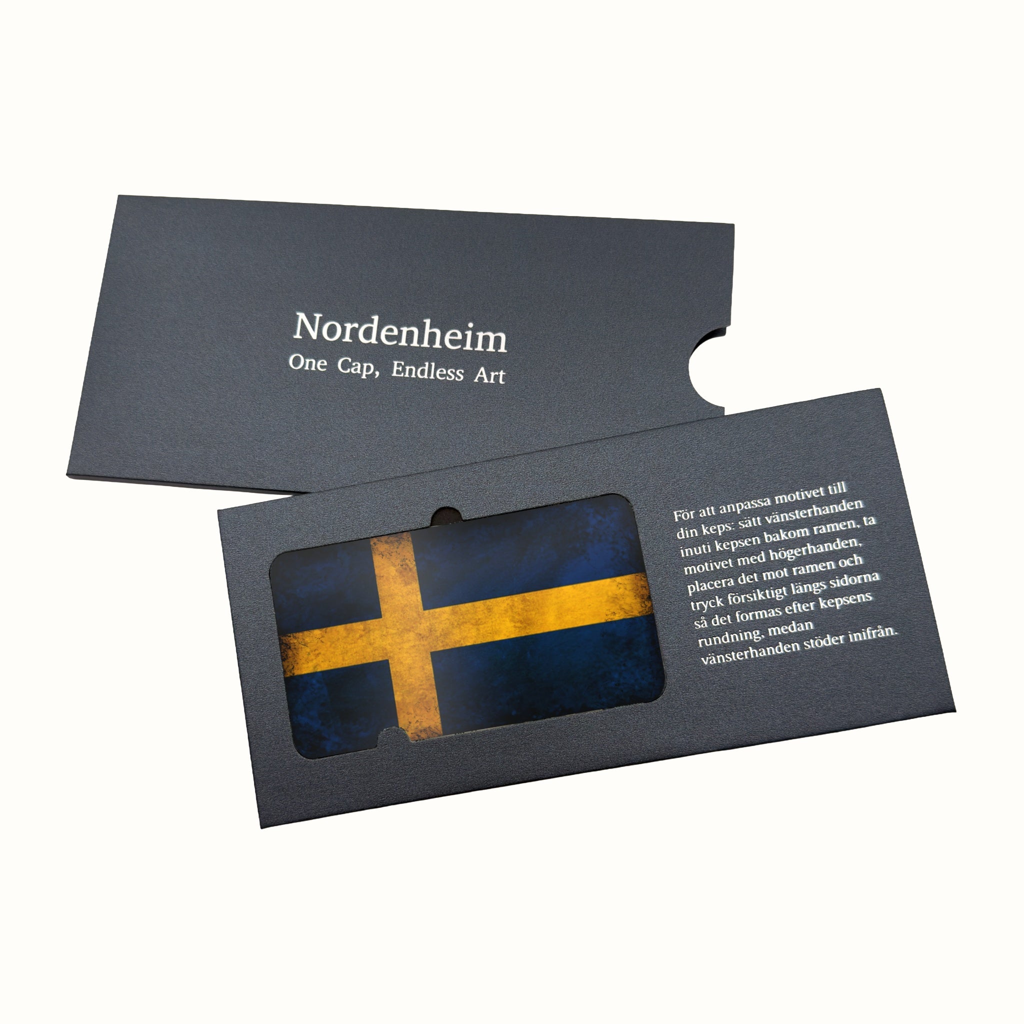 Swedish Flag - Rugged Resilience Art Plate in its Nordenheim sleeve