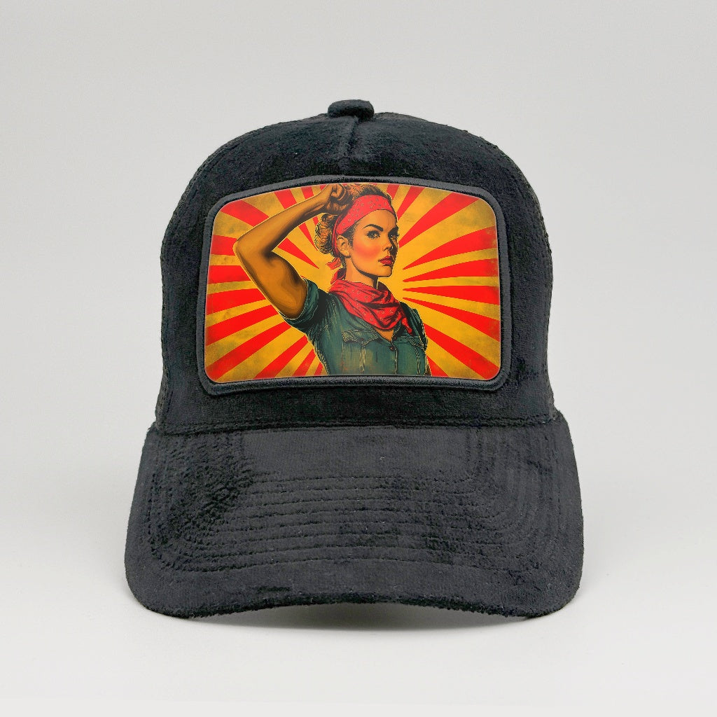 Rosie’s Rebel Spirit on the Midnatt Velvet Trucker