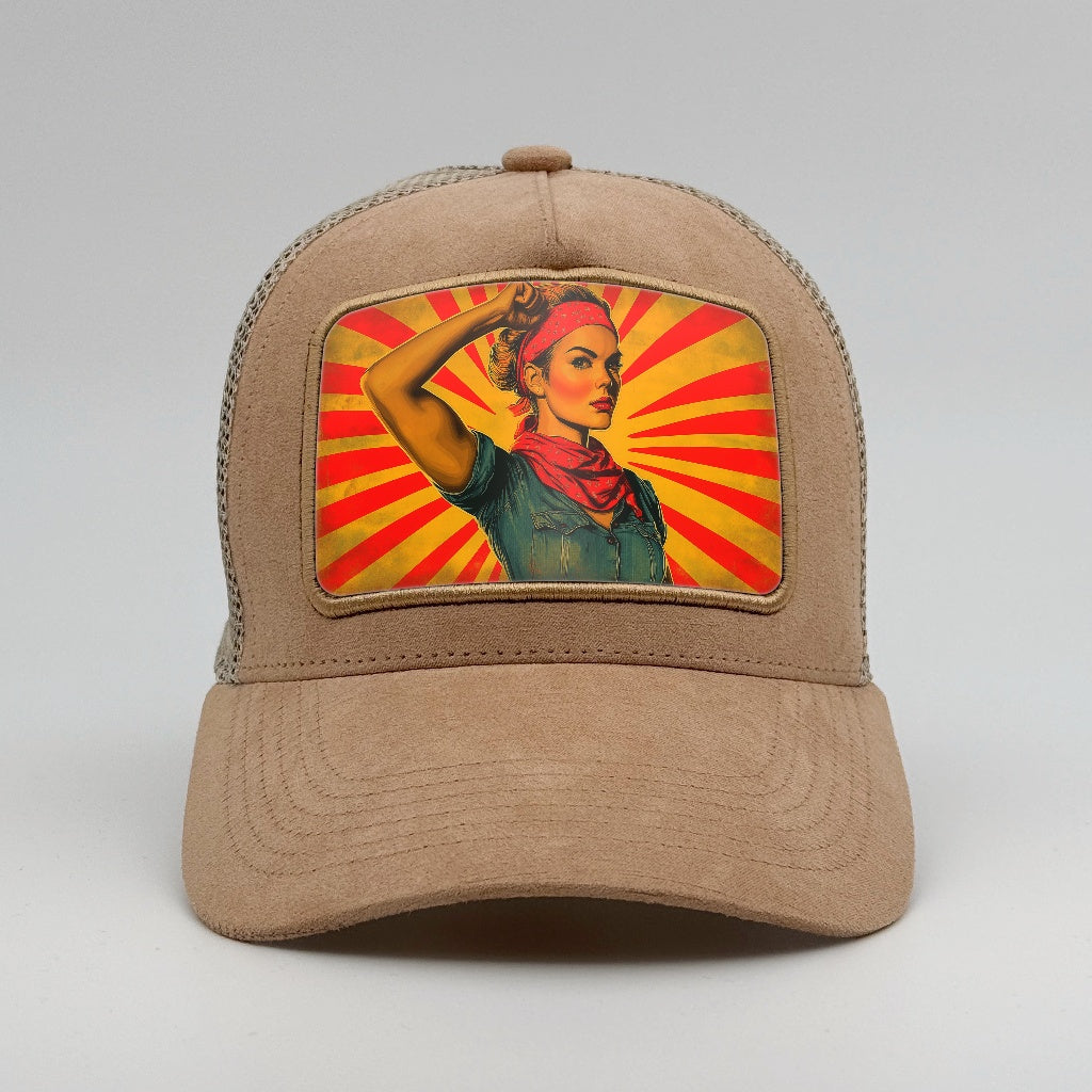 Rosie’s Rebel Spirit on the Timmer Suede Trucker