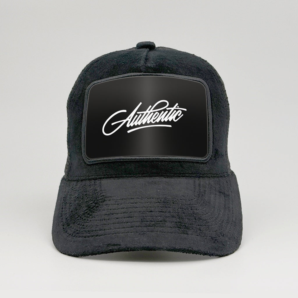 Authentic on the Midnatt Velvet Trucker