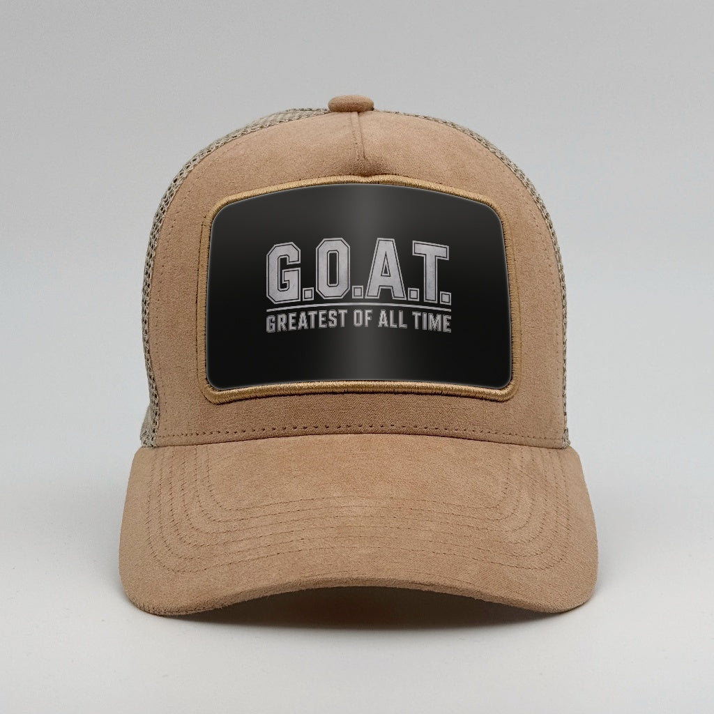 GOAT on the Timmer Suede Trucker