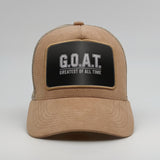 GOAT on the Timmer Suede Trucker
