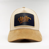 Hello – Gilded Greeting on the Björk Suede Classic