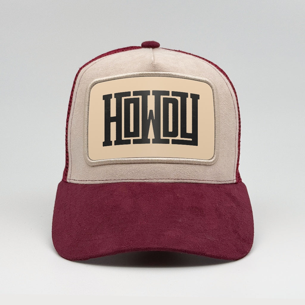 Howdy - Western Welcome on the Faluröd Suede Trucker
