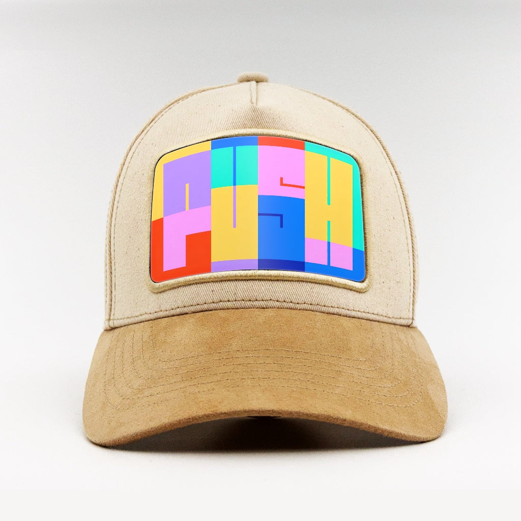 Abstract PUSH - Geometric Drive on the Björk Suede Classic