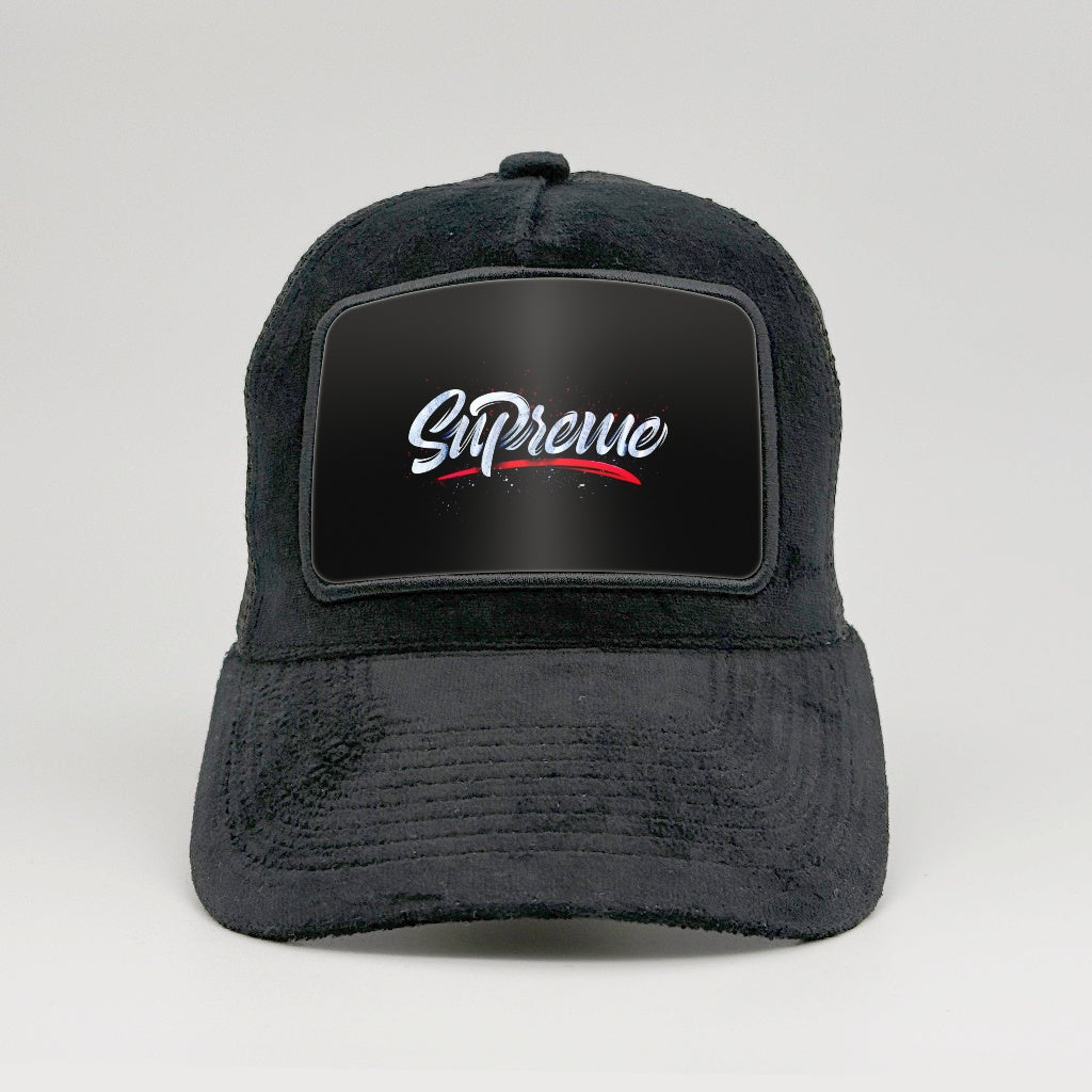 Supreme on the Midnatt Velvet Trucker