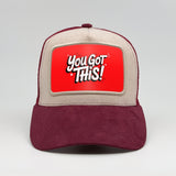 "You Got This!" on the Faluröd Suede Trucker
