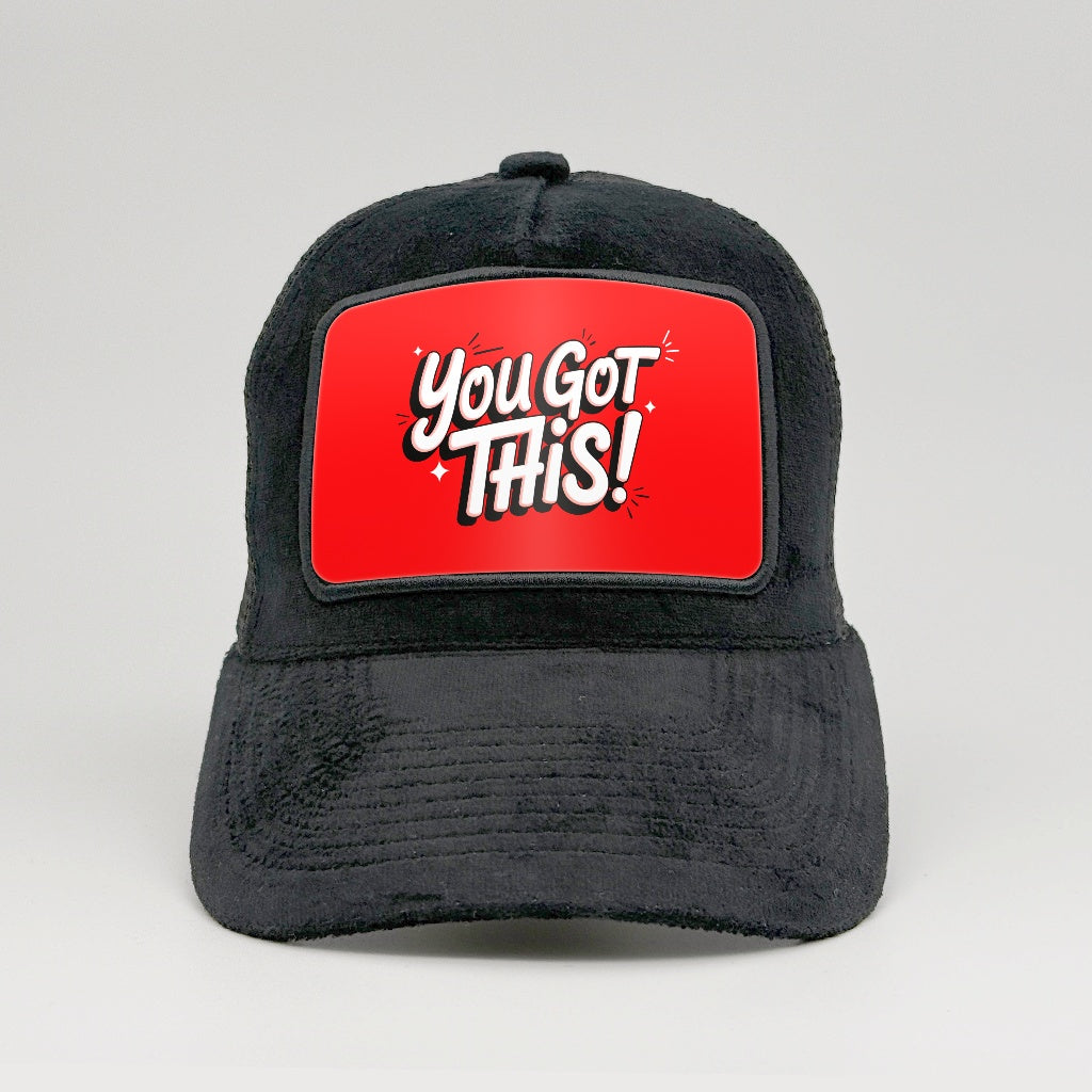 "You Got This!" on the Midnatt Velvet Trucker