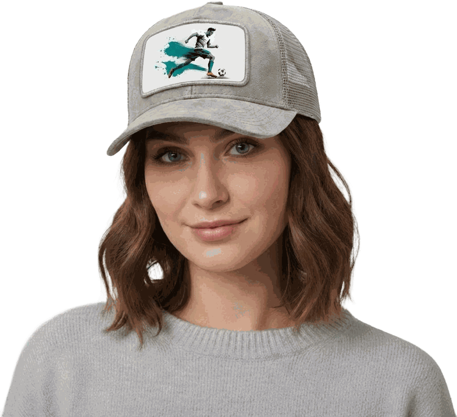A cap wearing a football Art Plate