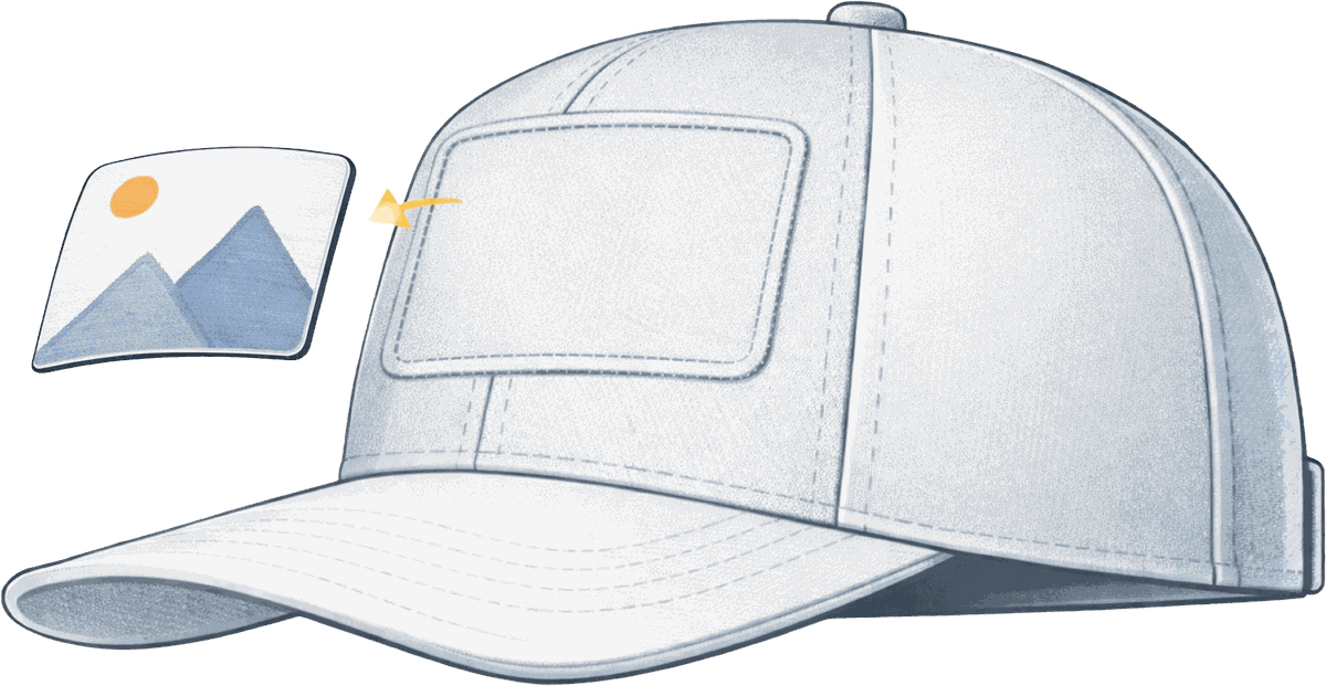 A Nordenheim cap with its Art Plate lifted away, showing the magnetic mount in the front panel